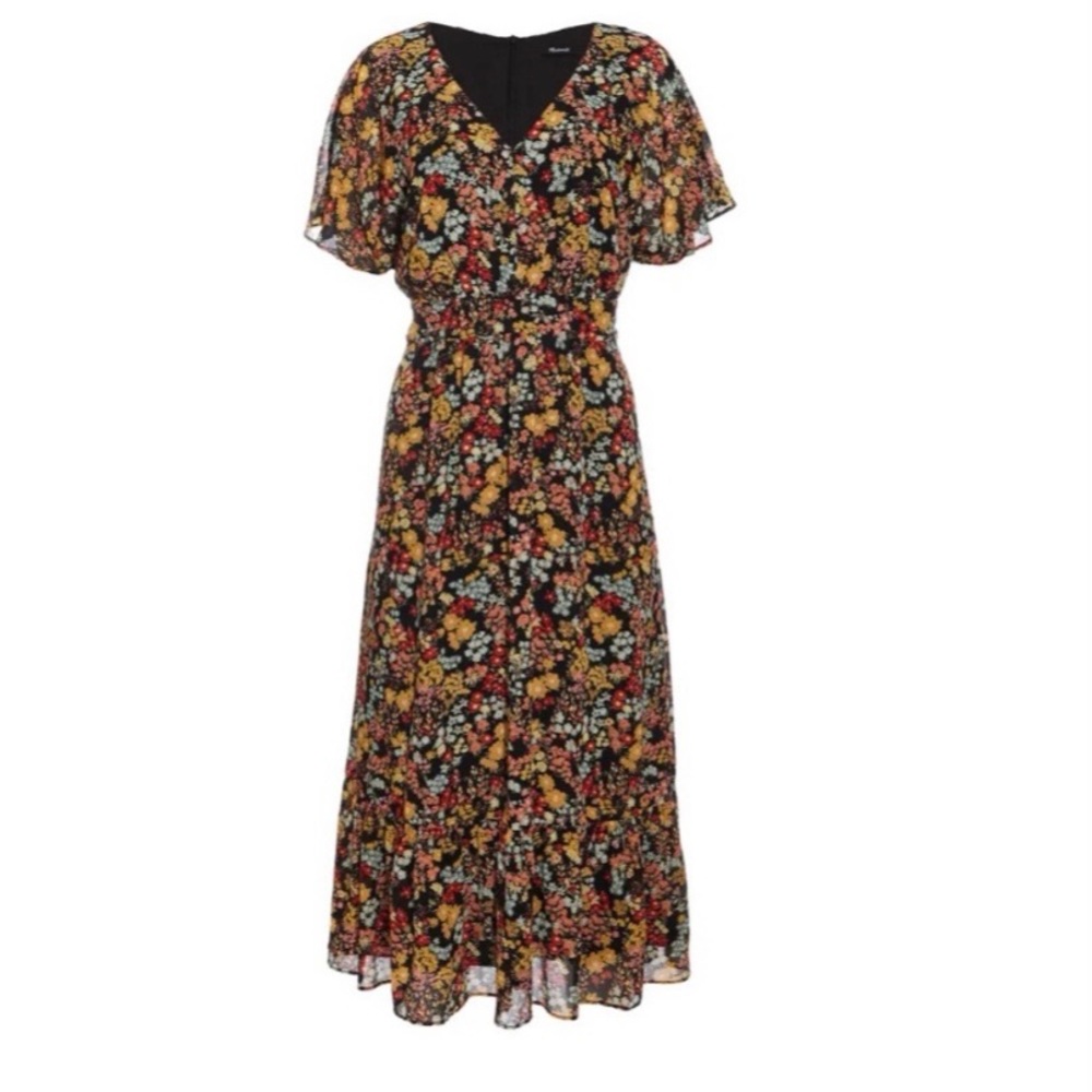 Madewell floral midi dress